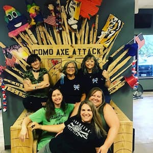 girls night out axe throwing group